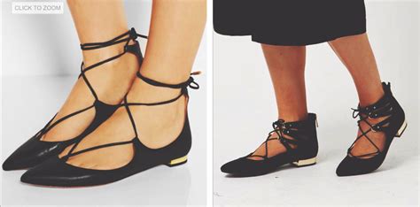 aquazzura christy flats dupe